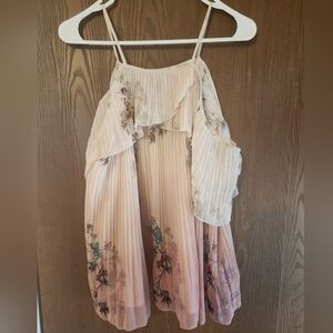 LC Lauren Conrad Elegant Cream Off The Shoulder Top -NWOT